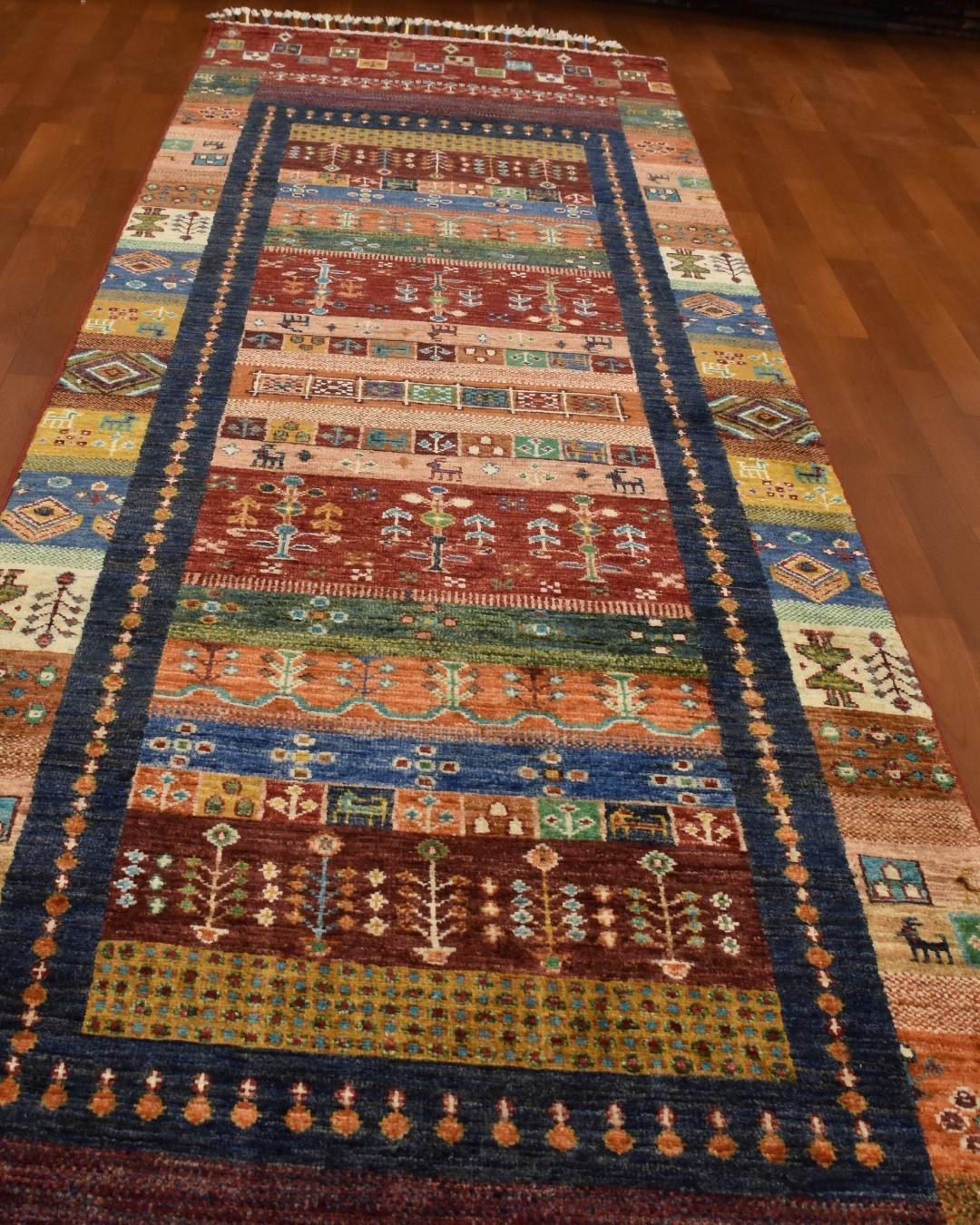 Sultani Hand-Knotted Wool Runner 2' 6" x 8' 8"