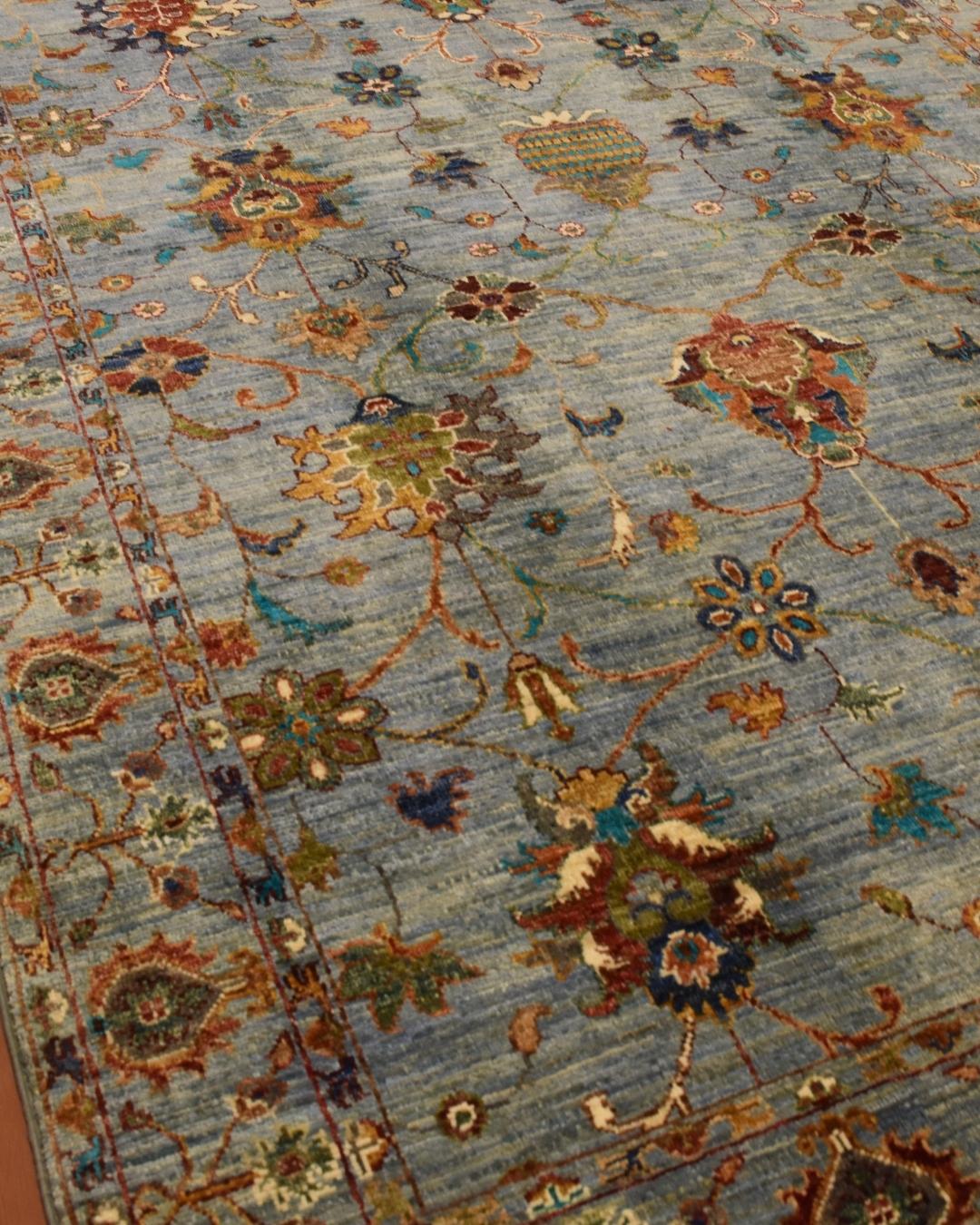 Sultani Hand-Knotted Wool Rug 5' 1" x 6' 5"