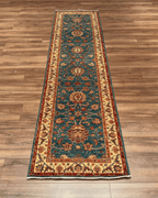Ushak Hand-Knotted Wool Runner 2' x 10'