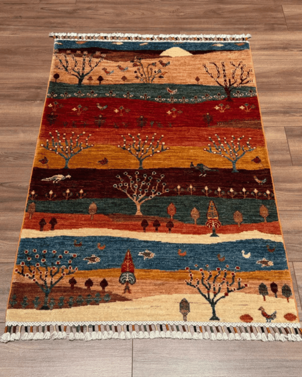 Sultani Hand-Knotted Wool Rug 2' 8" x 4' 2"