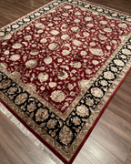 Ottoman Elegance Hand-Knotted Wool Rug 8' 3" x 10'