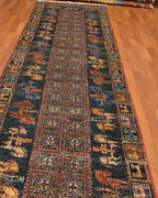 Pazyryk Hand-Knotted Wool Runner 81x302 cm 2.45m² | 3x10 ft