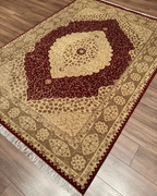 Tapis en laine style afghan 55 x 146 cm