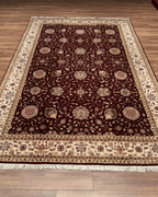 Ottoman Elegance Hand-Knotted Wool Rug 6' 6" x 10' 1"