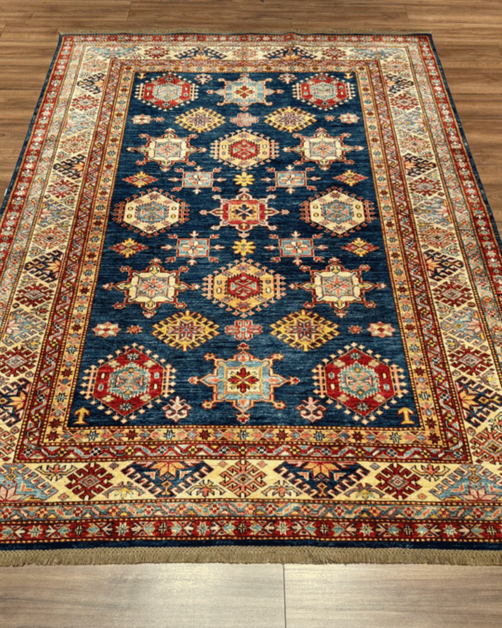 Shirvan Hand-Knotted Wool Rug 5' x 8'