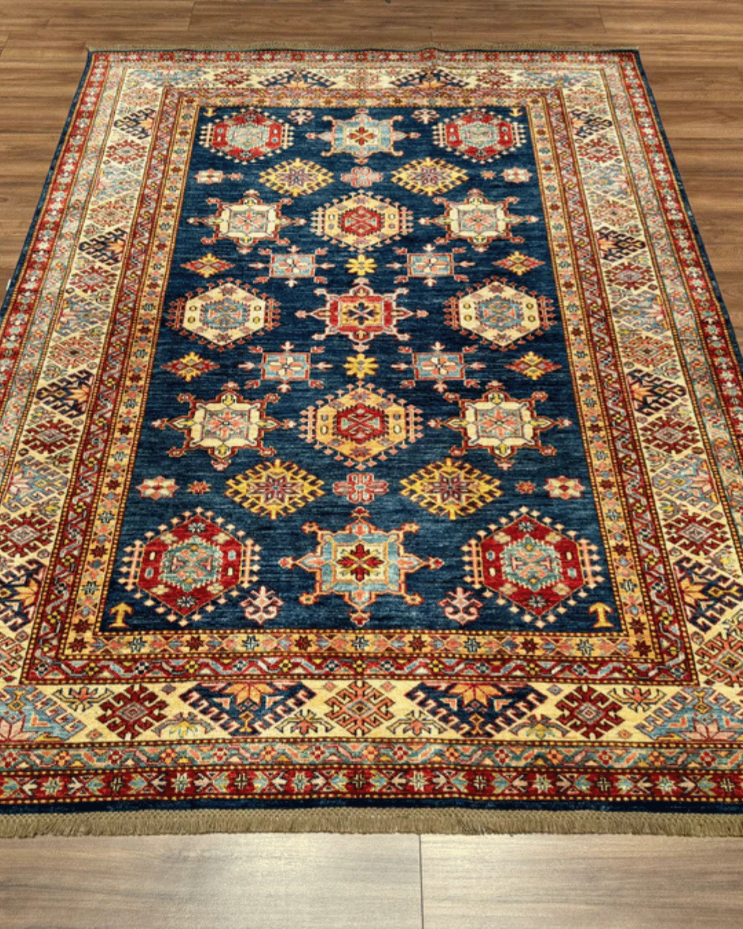 Shirvan Hand-Knotted Wool Rug 5' x 8'
