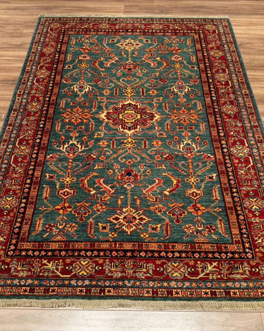 Shirvan Hand-Knotted Wool Rug 6' x 8'
