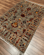 Sultani Hand-Knotted Wool Rug 4' x 6'