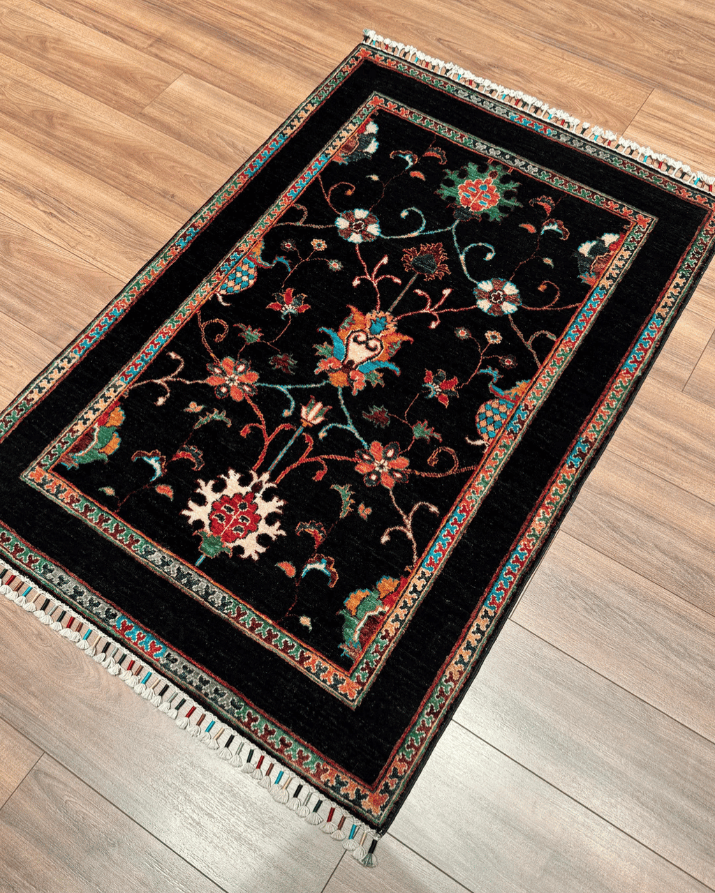 Sultani Hand-Knotted Wool Rug 3' 2" x 4' 8"