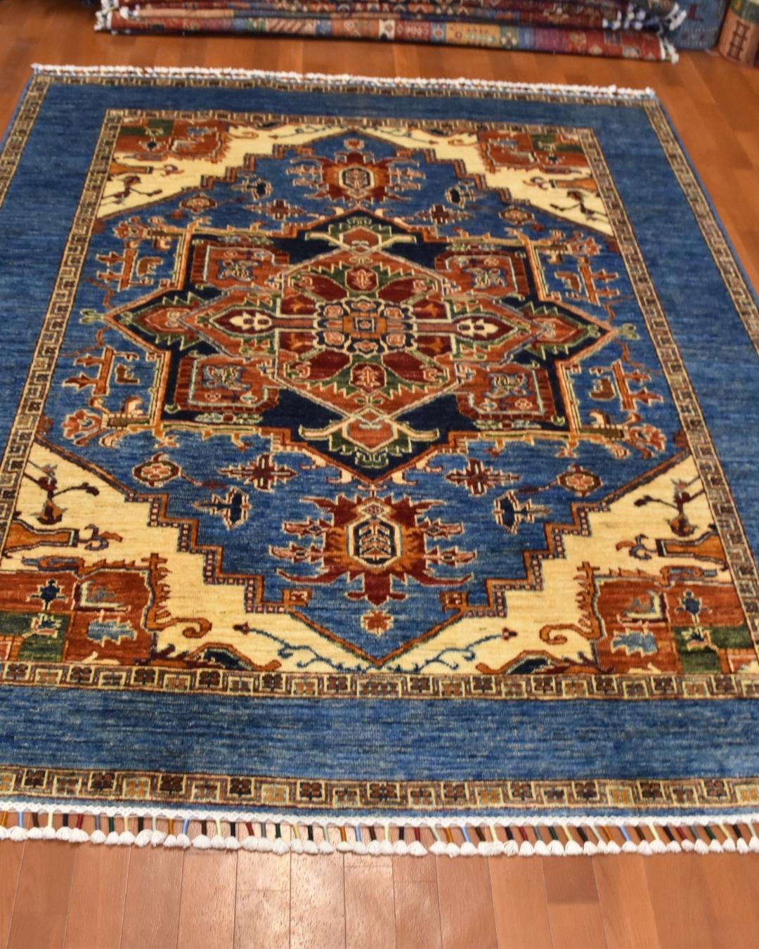 Sultani Hand-Knotted Wool Rug 5' 1" x 6' 3"