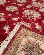 Ushak Hand-Knotted Wool Rug 5' x 7'