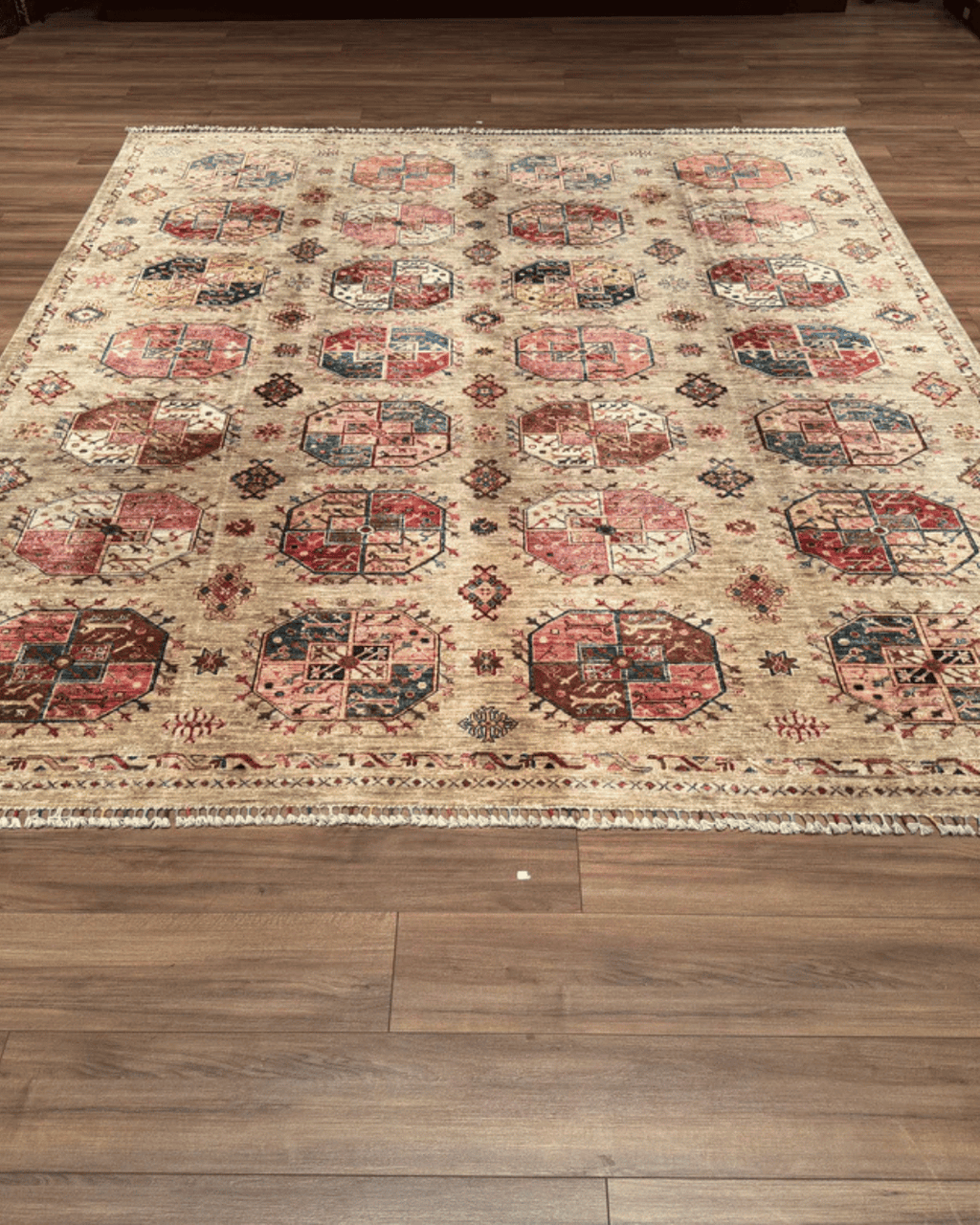 Veziri Hand-Knotted Wool Rug 8' 2" x 9' 7"