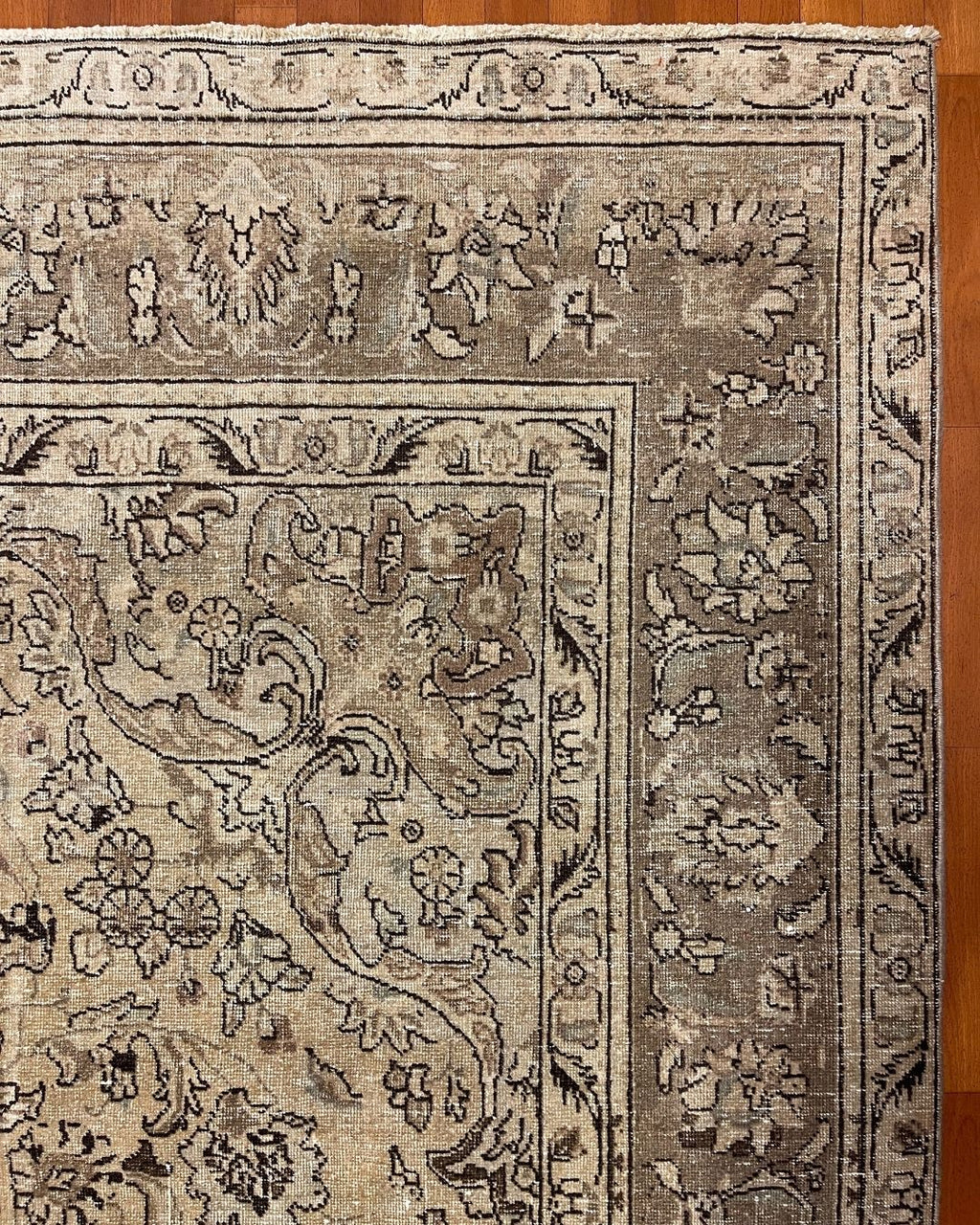 Tapis en laine style afghan 55 x 146 cm