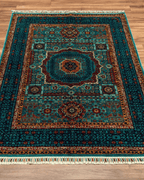 Mamluk Hand-Knotted Wool Rug 4' 3" x 5' 8"