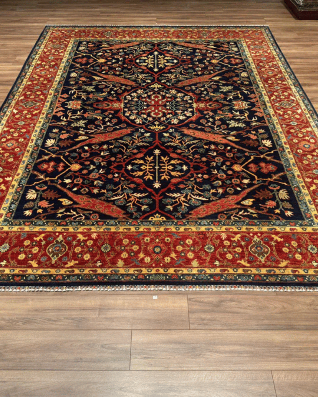 Mamluk Hand-Knotted Wool Rug 9' 1" x 12' 1"