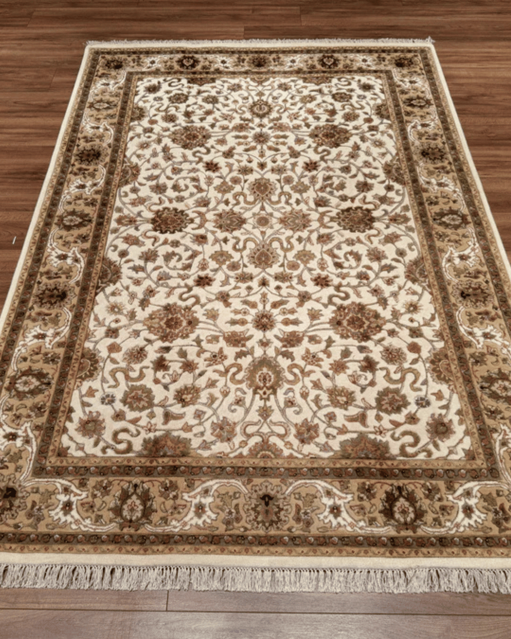 Tapis en laine style afghan 55 x 146 cm