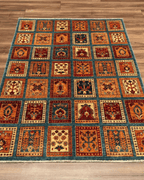 Sultani Hand-Knotted Wool Rug 3' 9" x 5' 5"