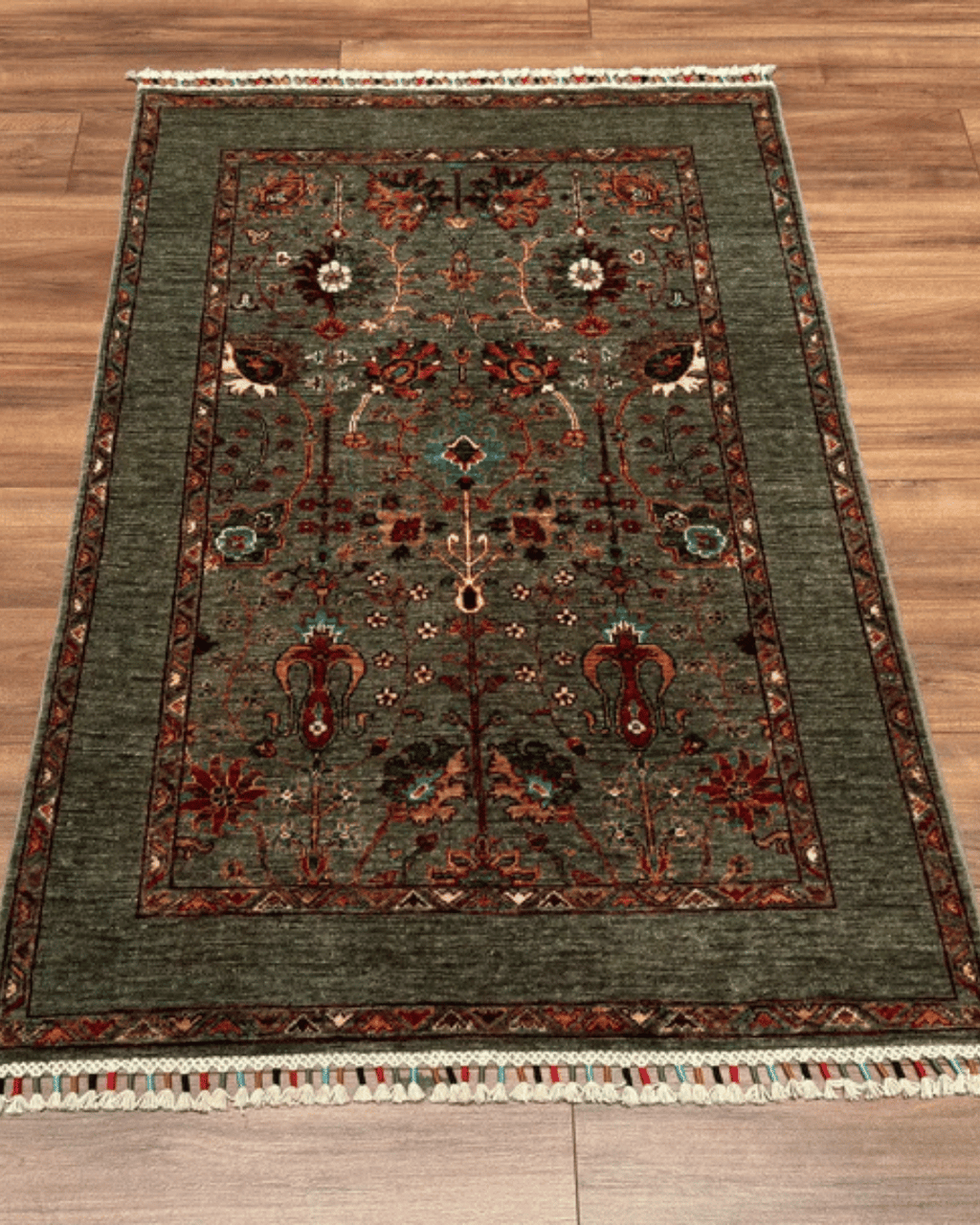 Sultani Hand-Knotted Wool Rug 3' 4" x 5' 2"