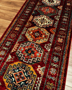 Shirvan Hand-Knotted Wool Runner 2' 7" x 9' 9"