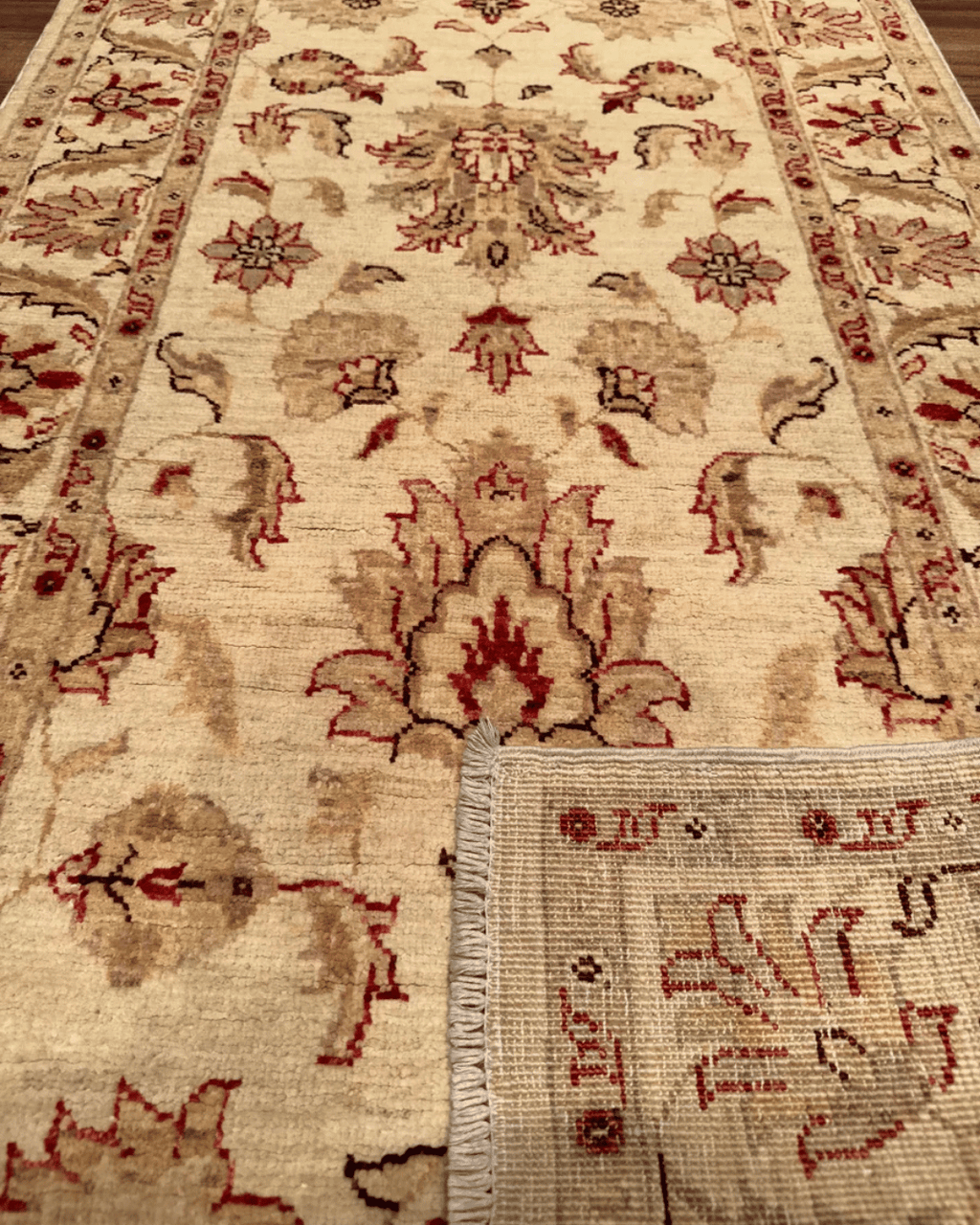 Ushak Hand-Knotted Wool Runner 2' x 10'