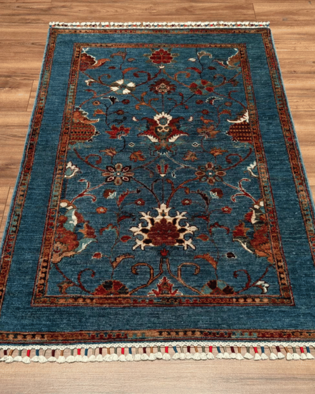 Sultani Hand-Knotted Wool Rug 3' 3" x 4' 9"