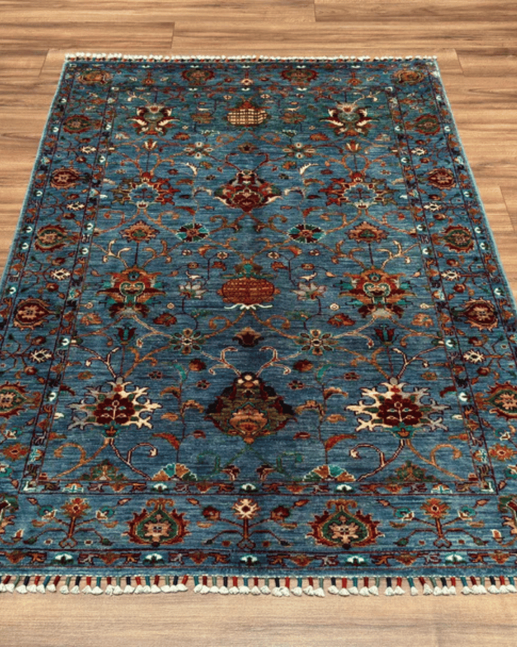 Sultani Hand-Knotted Wool Rug 4' x 6'