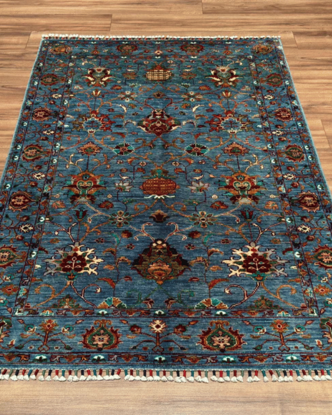 Sultani Hand-Knotted Wool Rug 4' x 6'