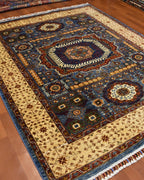Mamluk Hand-Knotted Wool Rug 5' 1" x 6' 4"