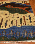 Sultani Hand-Knotted Wool Rug 5' x 7'