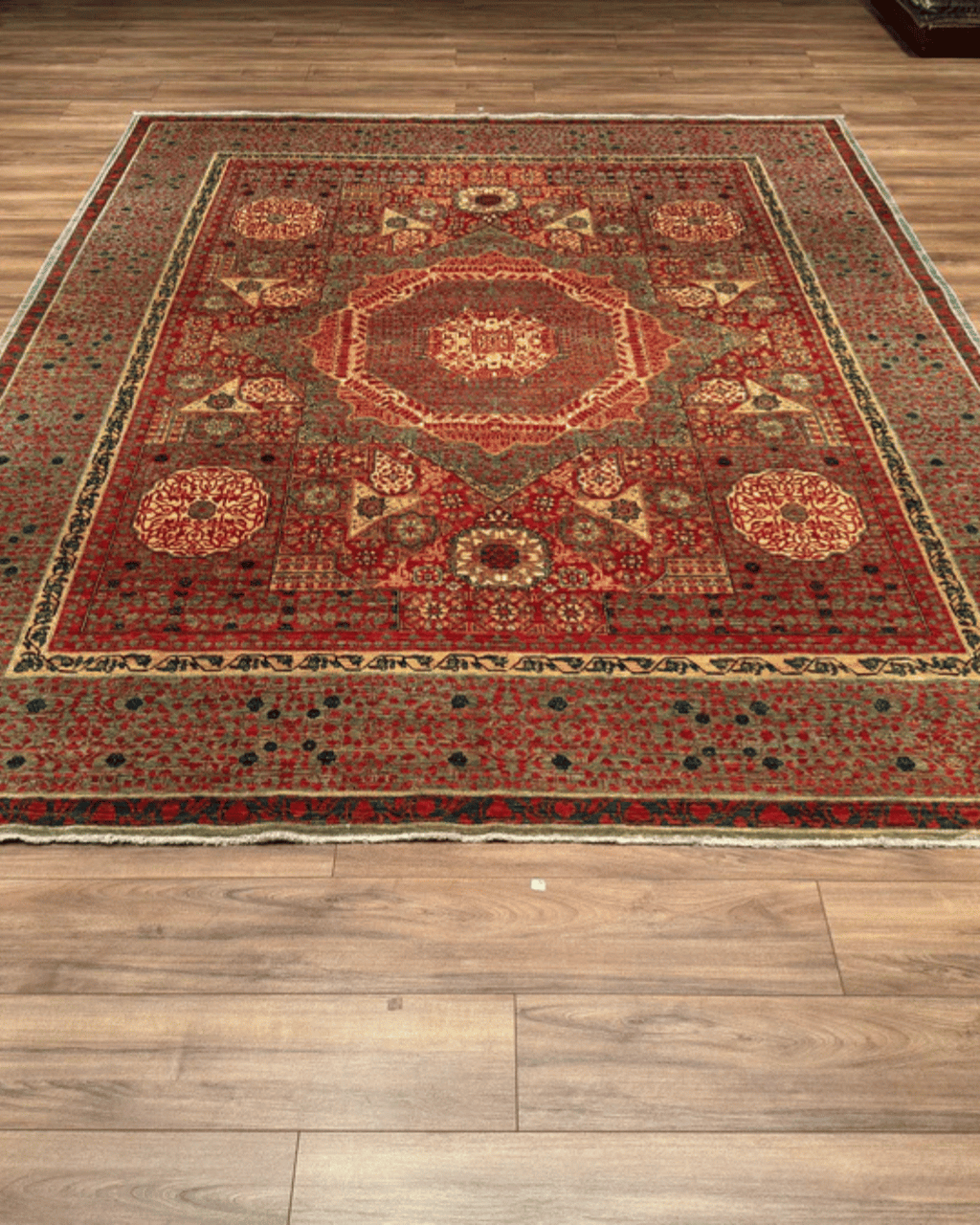 Mamluk Hand-Knotted Wool Rug 8' 2" x 10'
