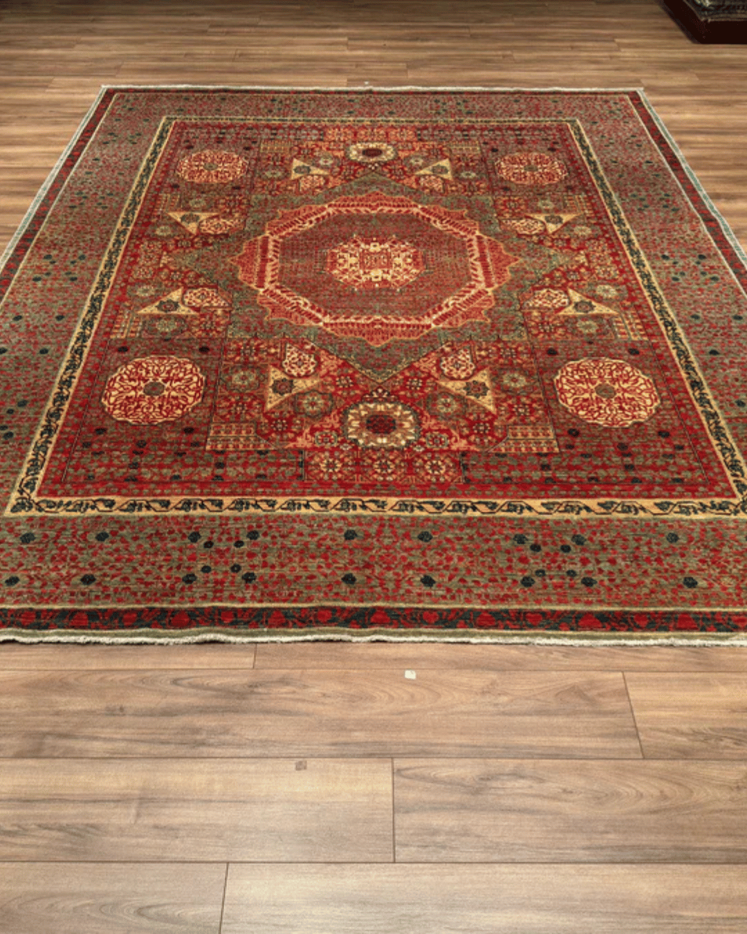 Mamluk Hand-Knotted Wool Rug 8' 2" x 10'