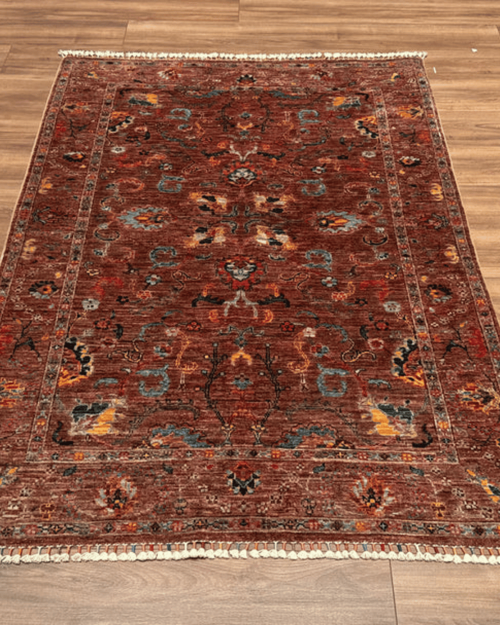 Sultani Hand-Knotted Wool Rug 4' x 6'