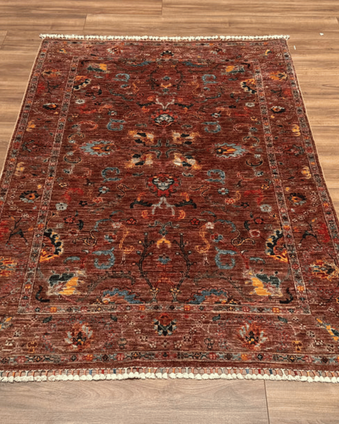 Sultani Hand-Knotted Wool Rug 4' x 6'