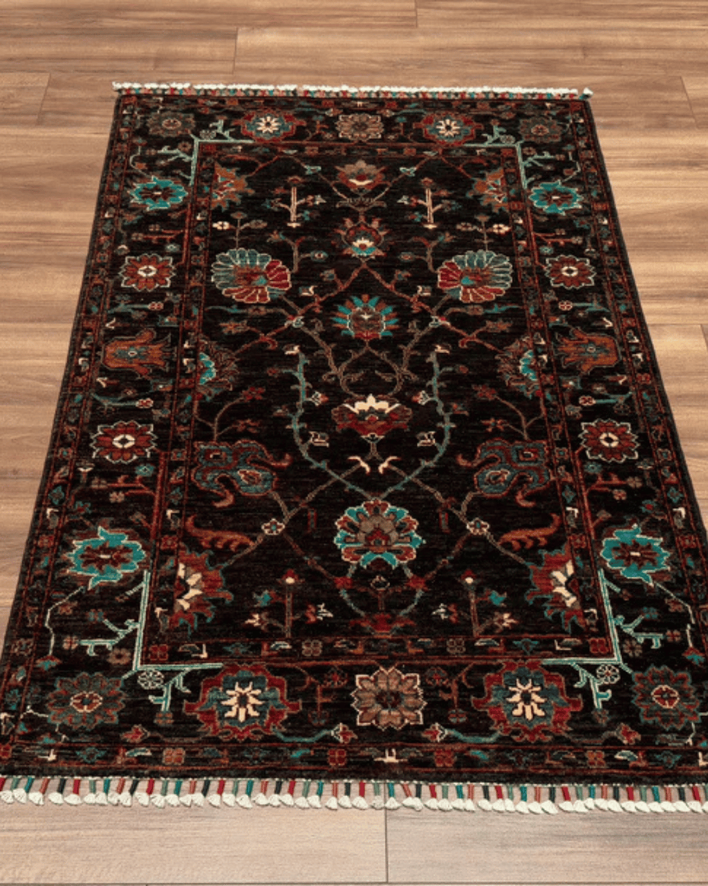 Sultani Hand-Knotted Wool Rug 3' 3" x 4' 5"