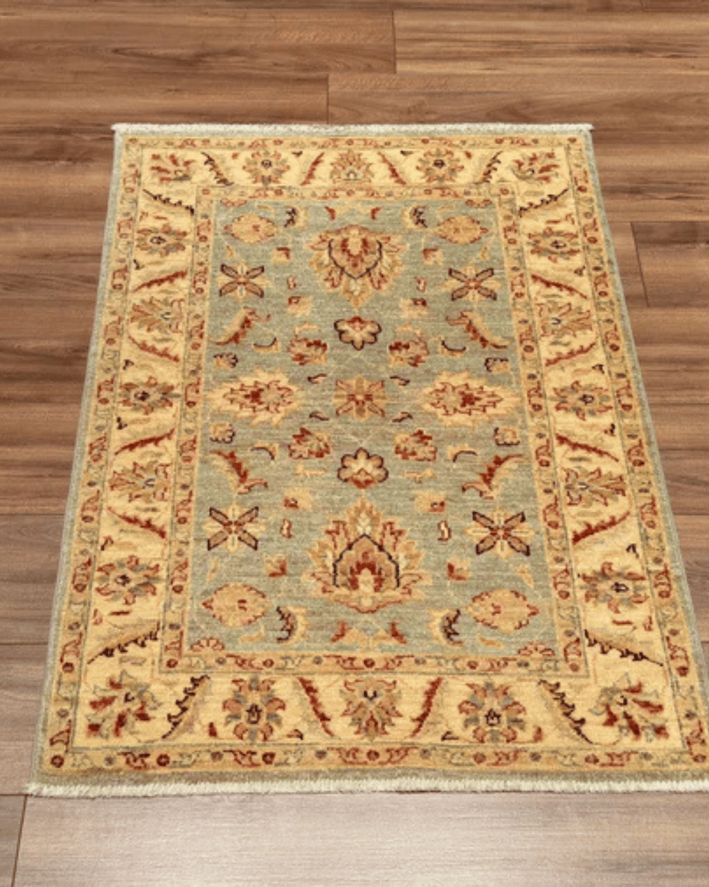 Ushak Hand-Knotted Wool Rug 3' x 4'