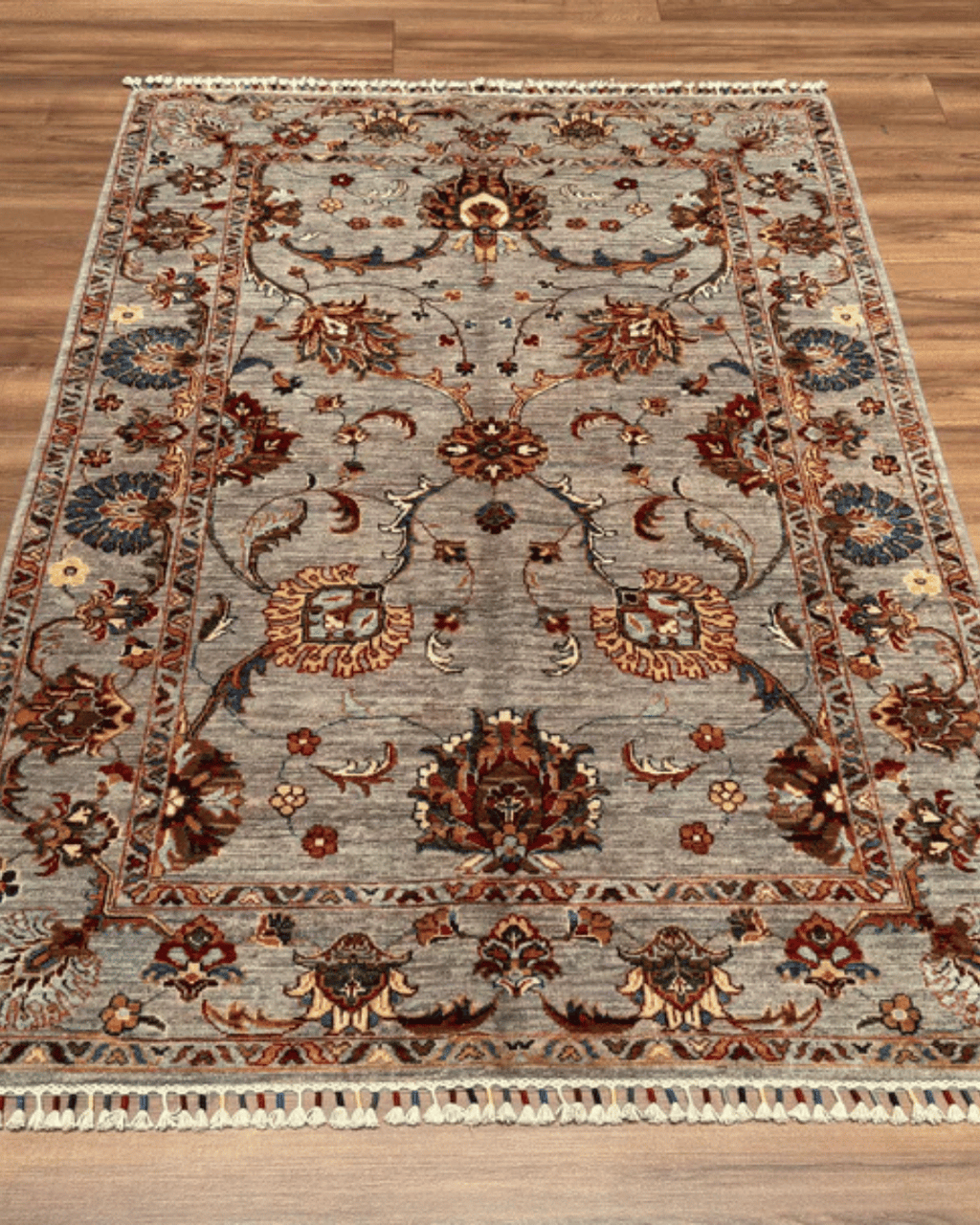 Sultani Hand-Knotted Wool Rug 4' x 6'