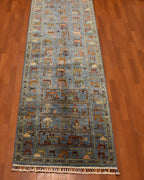 Sultani Hand-Knotted Wool Runner 2' 7" x 9' 2"