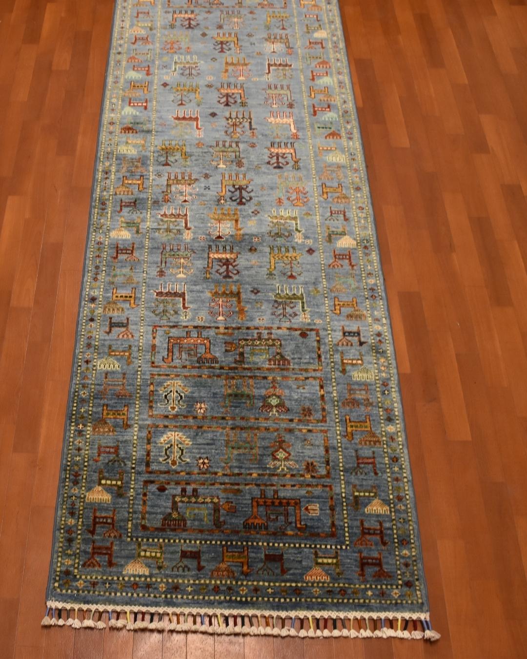 Sultani Hand-Knotted Wool Runner 2' 7" x 9' 2"
