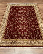 Tapis en laine style afghan 55 x 146 cm