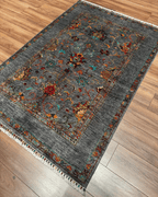 Sultani Hand-Knotted Wool Rug 4' x 6'