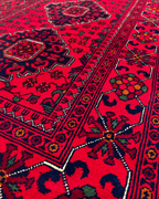 Handwoven Afghan Style Wool Runner 2.78x6.36 ft