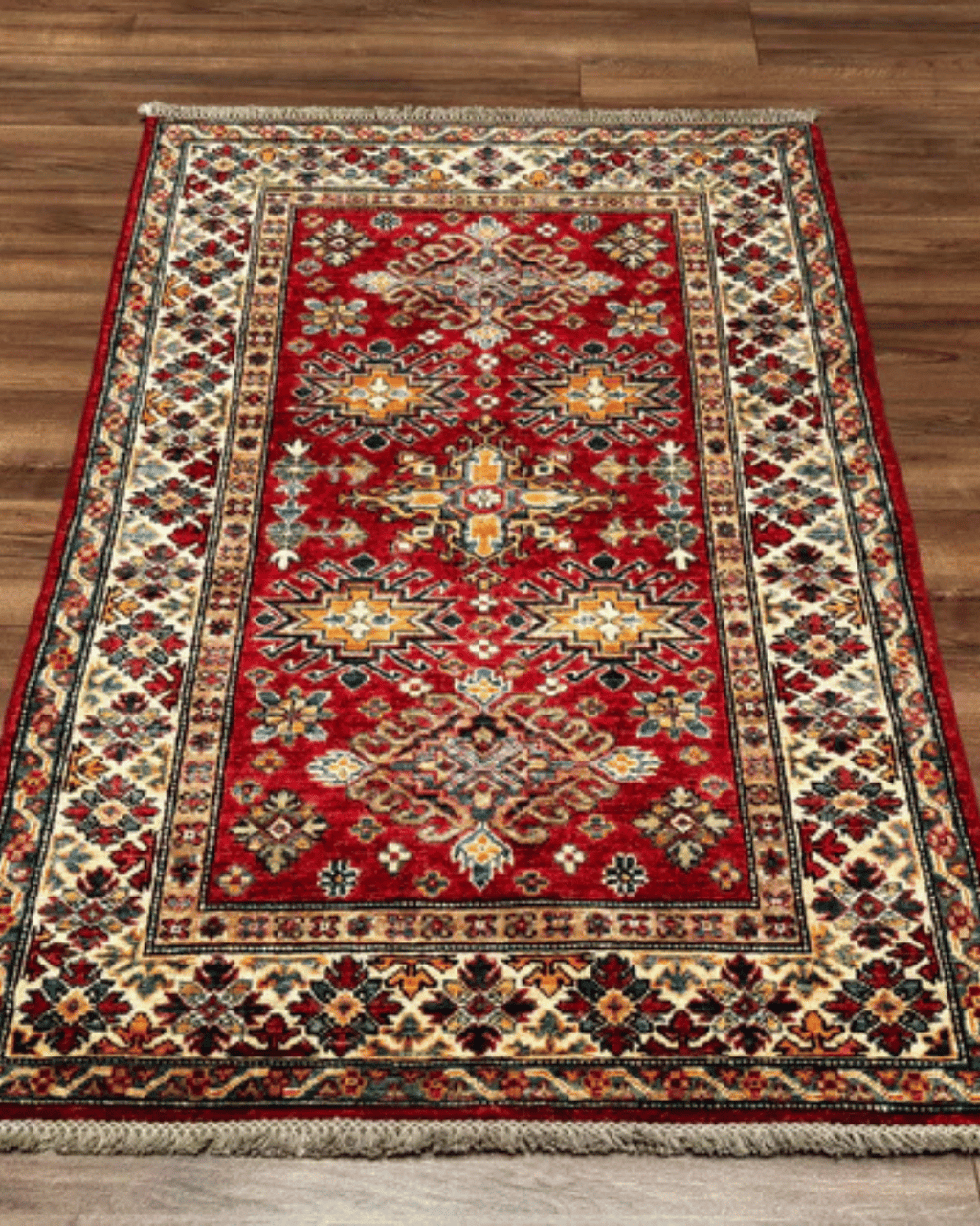 Shirvan Hand-Knotted Wool Rug 3' 3" x 5' 1"
