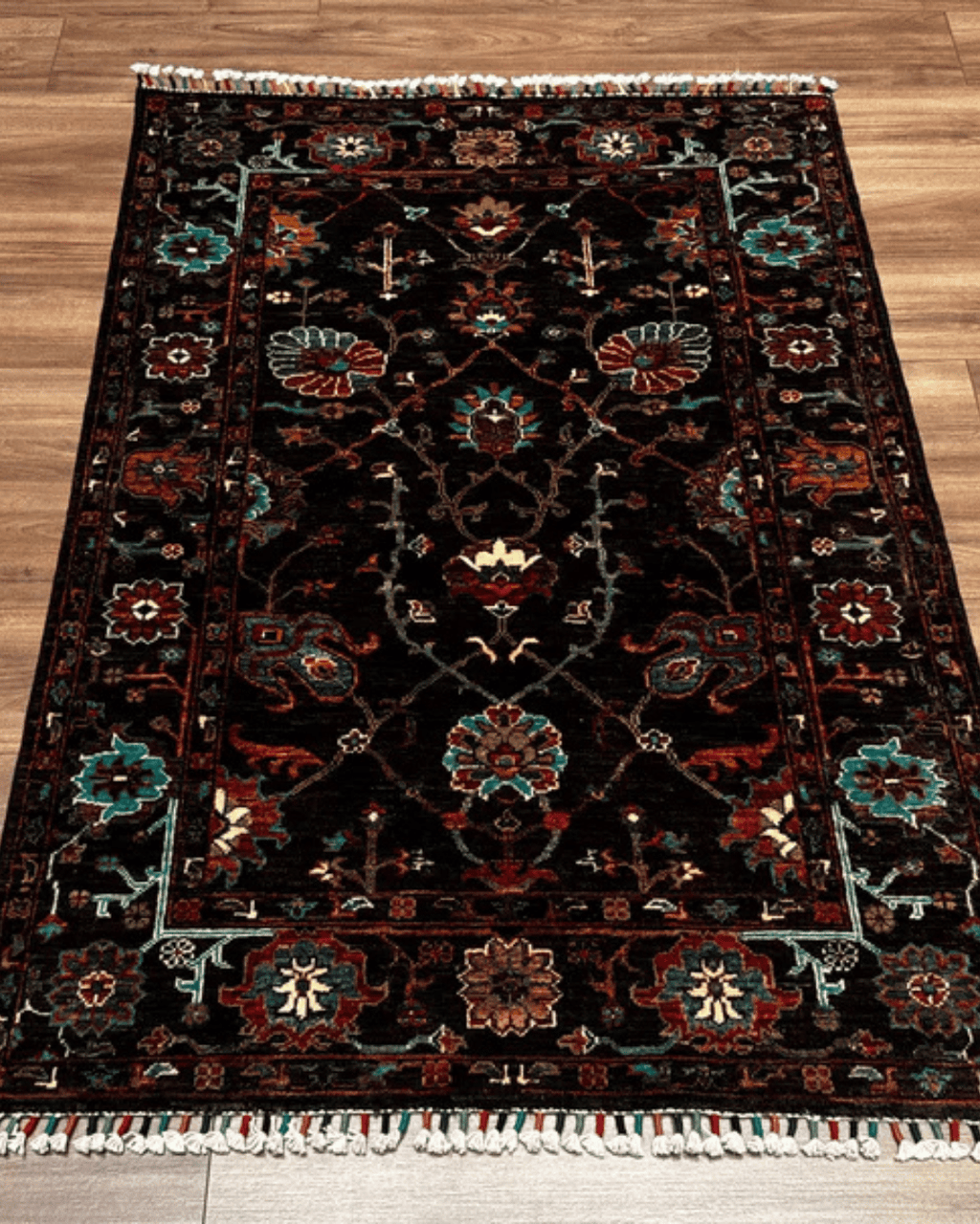 Sultani Hand-Knotted Wool Rug 3' 4" x 4' 9"