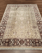 Tapis en laine style afghan 55 x 146 cm