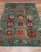 Veziri Hand-Knotted Wool Rug 5' 6" x 8'