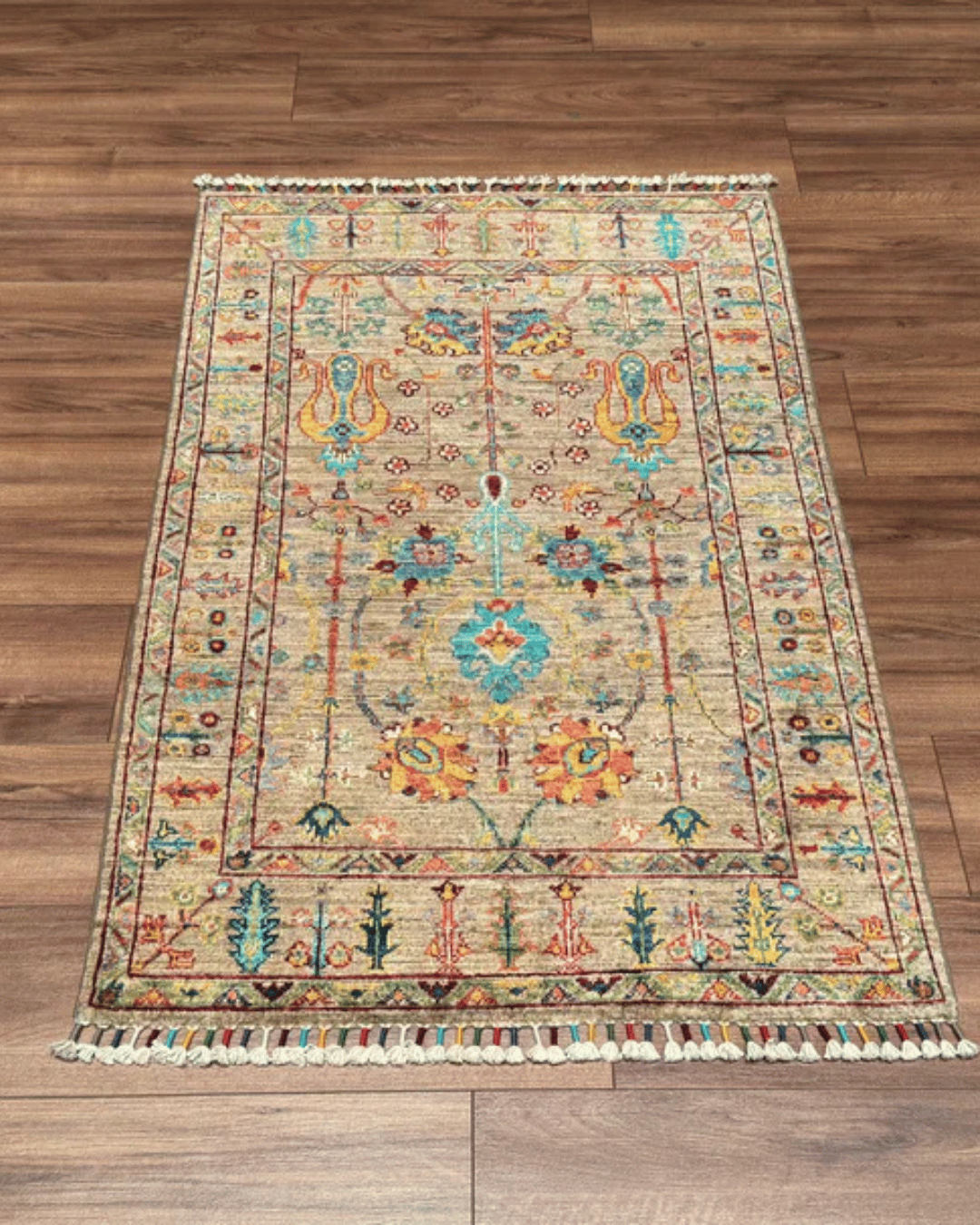 Sultani Hand-Knotted Wool Rug 2' 7" x 4' 1"