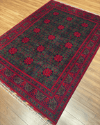 Tapis en laine style afghan 55 x 146 cm