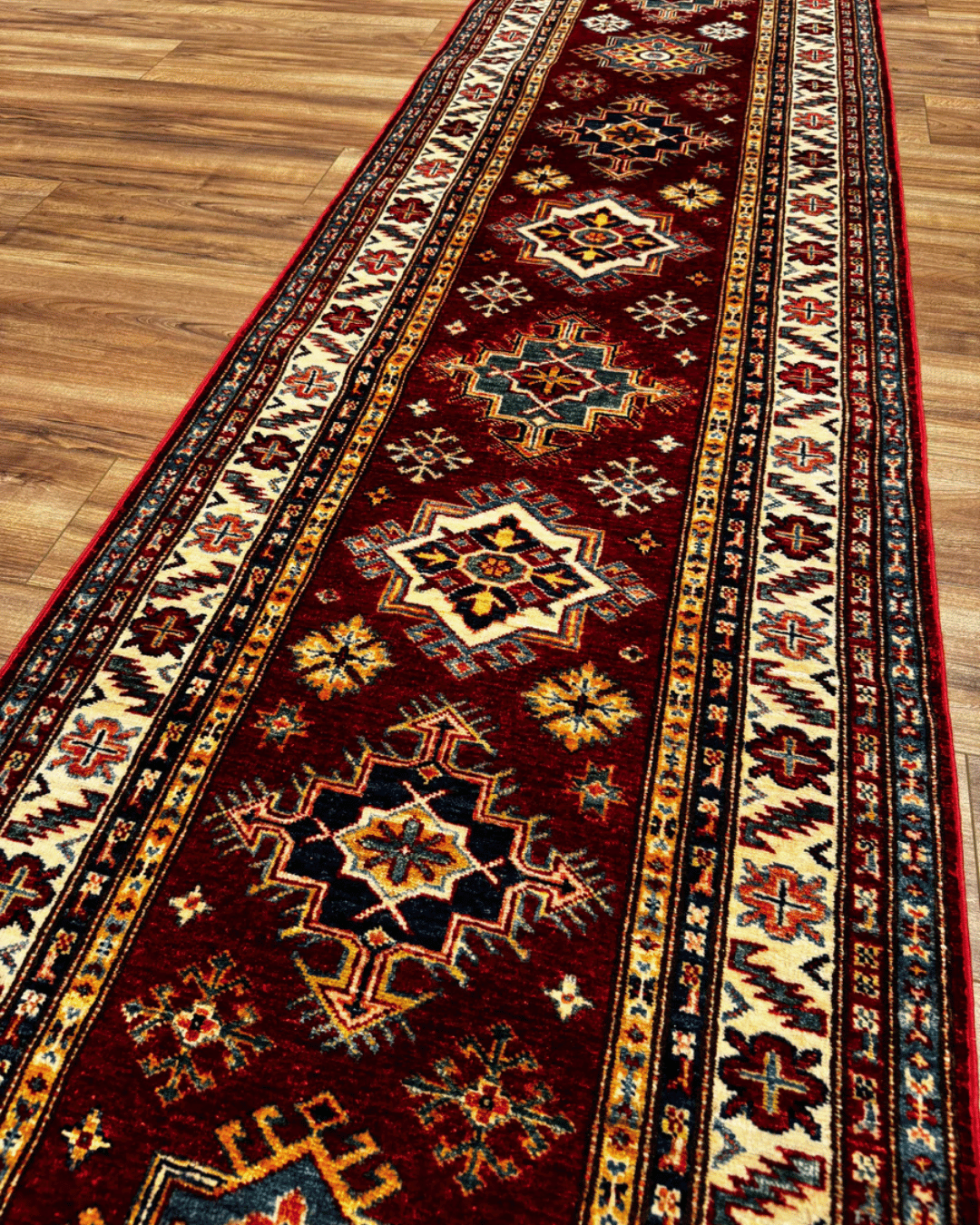 Shirvan Hand-Knotted Wool Runner 2' 6" x 10' 8"