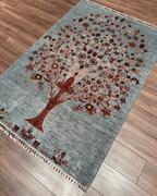 Sultani Hand-Knotted Wool Rug 4' 1" x 6' 1"