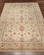 Ushak Hand-Knotted Wool Rug 6' x 8'